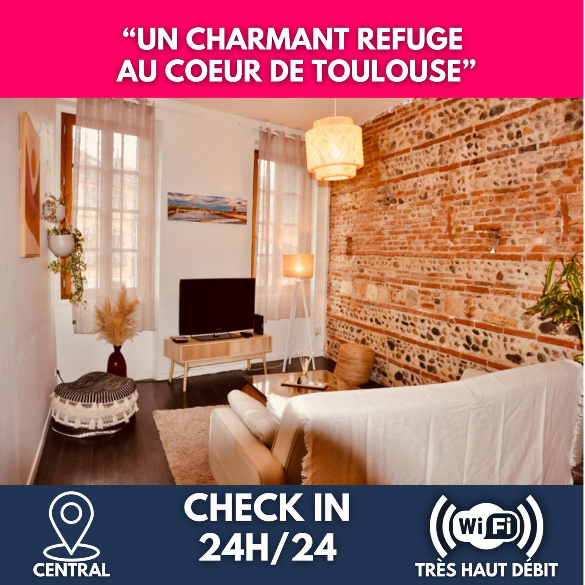 Le Charme D'Arnaud Hypercentre Wifi Accueil Gratuit H24 Apartment Toulouse Exterior photo